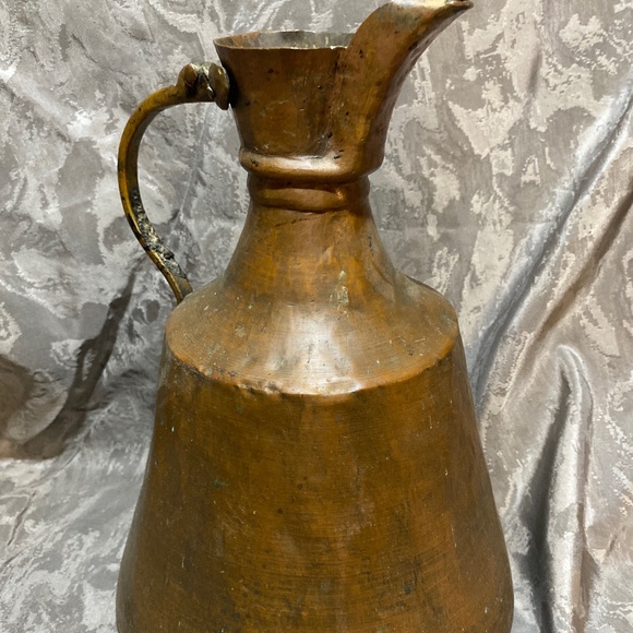Vintage Copper & Brass Pitcher - Picture 1 of 8